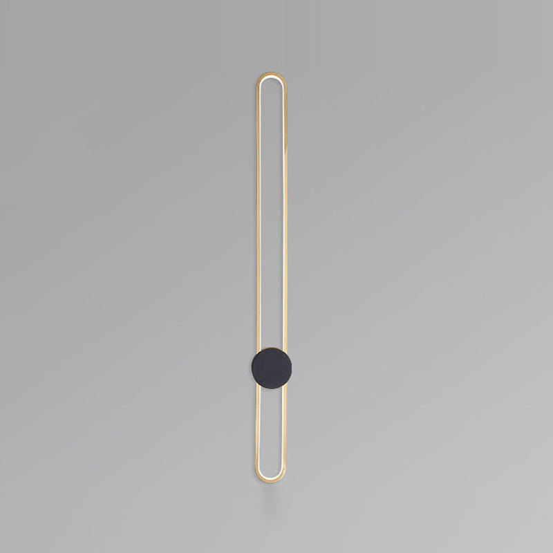 Moderne Aluminiumwandleuchte oval Form LED Wandleuchten für Wohnzimmer Schlafzimmer