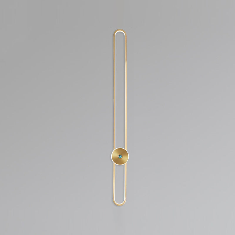 Moderne Aluminiumwandleuchte oval Form LED Wandleuchten für Wohnzimmer Schlafzimmer