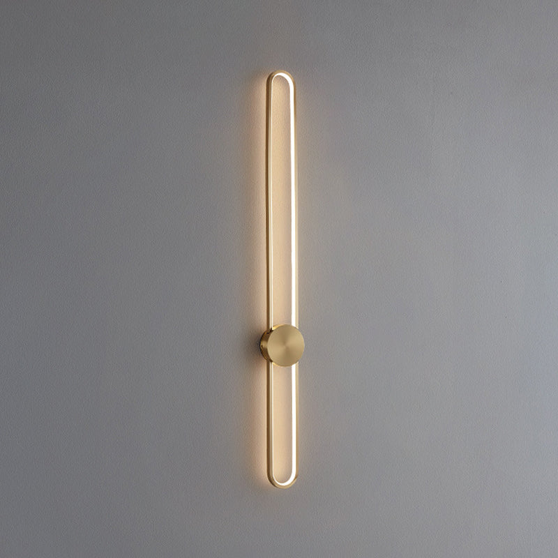 Moderne Aluminiumwandleuchte oval Form LED Wandleuchten für Wohnzimmer Schlafzimmer