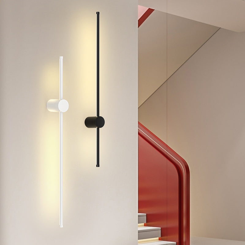 Moderne Aluminium -Wandleuchte minimalistische gerade LED -Wandleuchten für Wohnzimmer