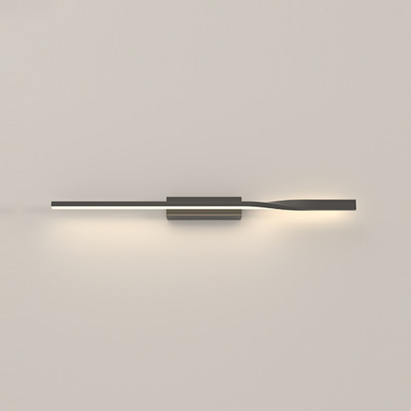 Lineare LED -Leuchterleuchte zeitgenössische Metallwandleuchte für Schlafzimmer