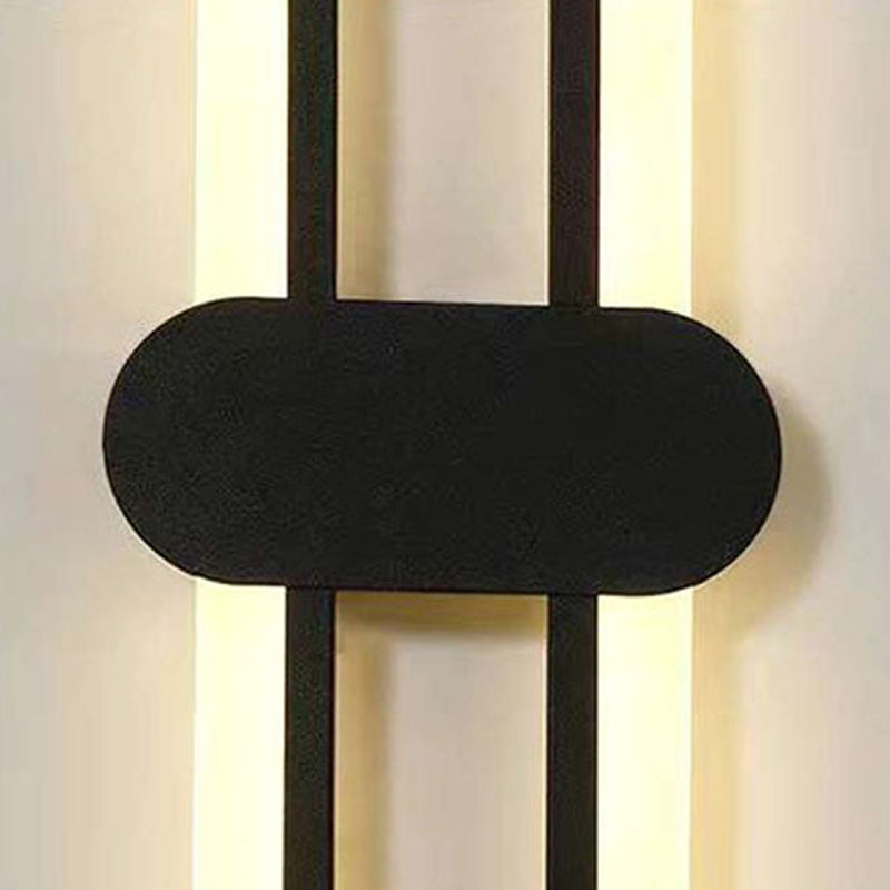 Nordische Metallwandleuchte ovale Form 16 "hohe LED -Wandleuchten für Schlafzimmer