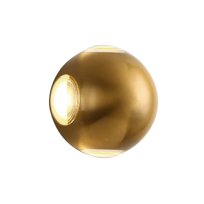 Stile moderno in alluminio Luce a parete geometrica Pronzo a parete a LED per camera da letto