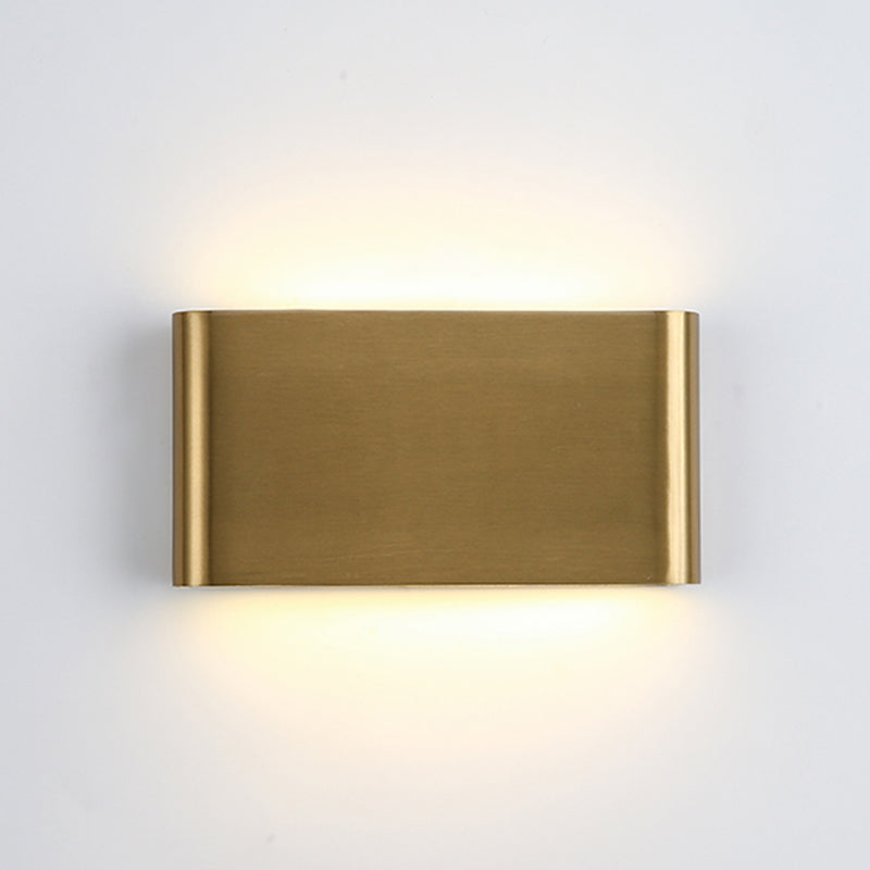 Stile moderno in alluminio Luce a parete geometrica Pronzo a parete a LED per camera da letto