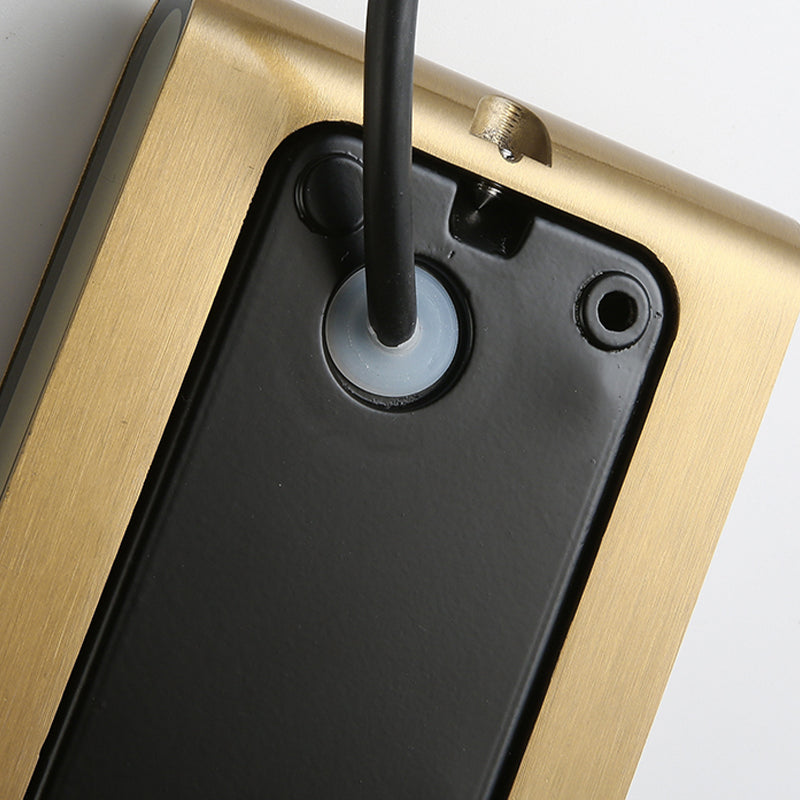 Stile moderno in alluminio Luce a parete geometrica Pronzo a parete a LED per camera da letto