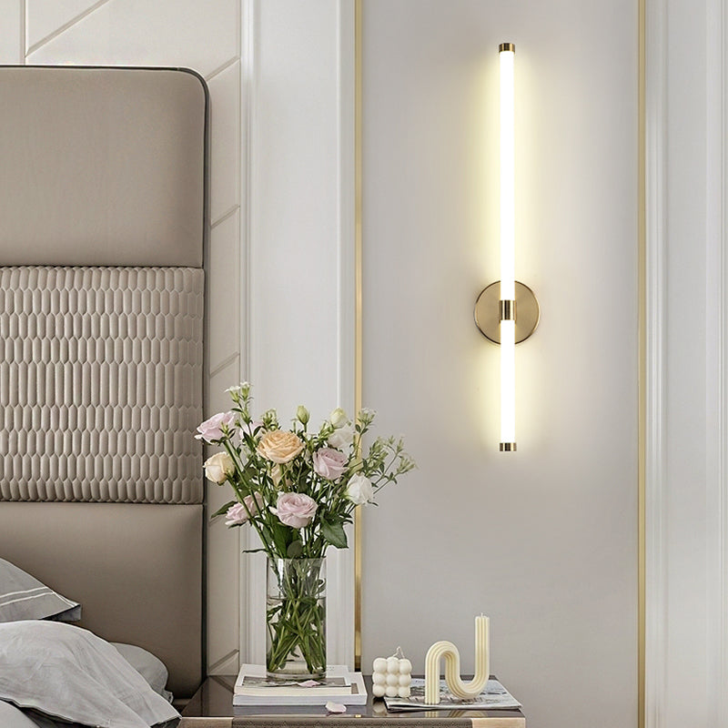 Nordic Mur Light Strip Forme LED Appiculture murale avec une teinte en verre pour la chambre