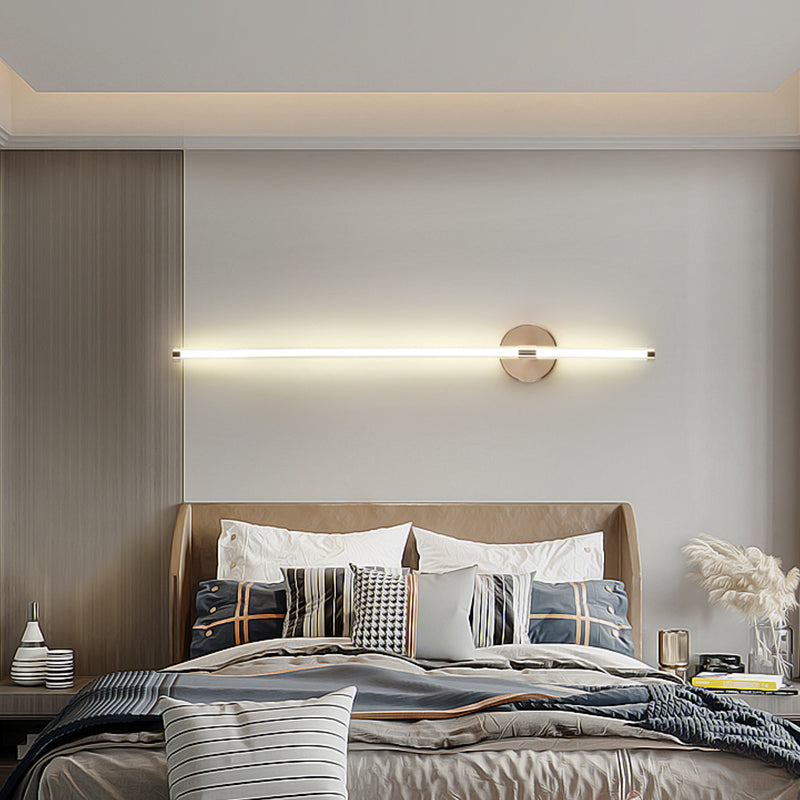 Nordic Mur Light Strip Forme LED Appiculture murale avec une teinte en verre pour la chambre