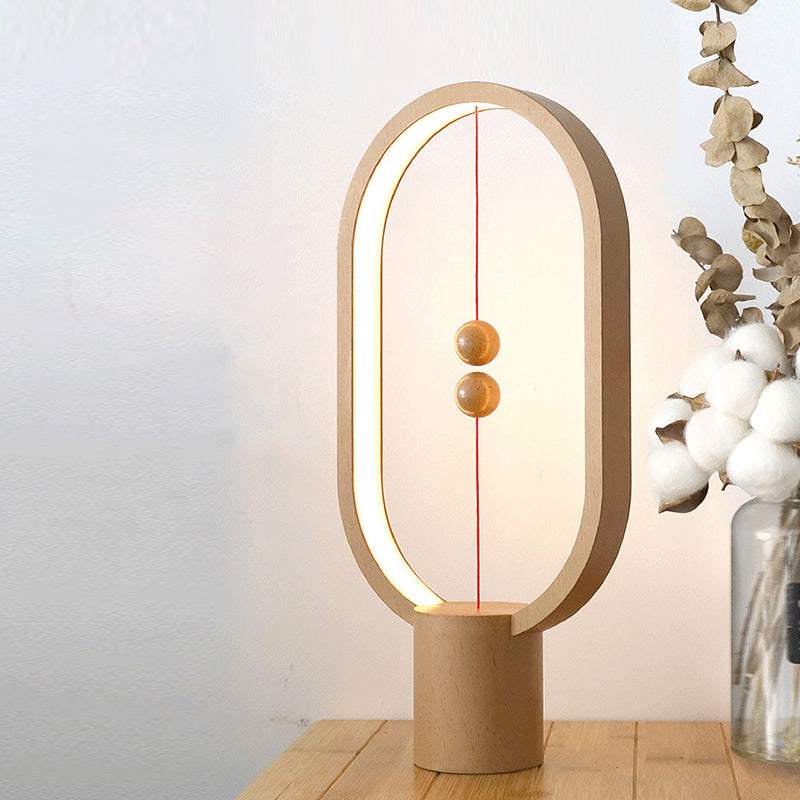 Macaroon Plastic Table Light 1-Light Bedroom LED Nightstand Lamp with Touch Switch