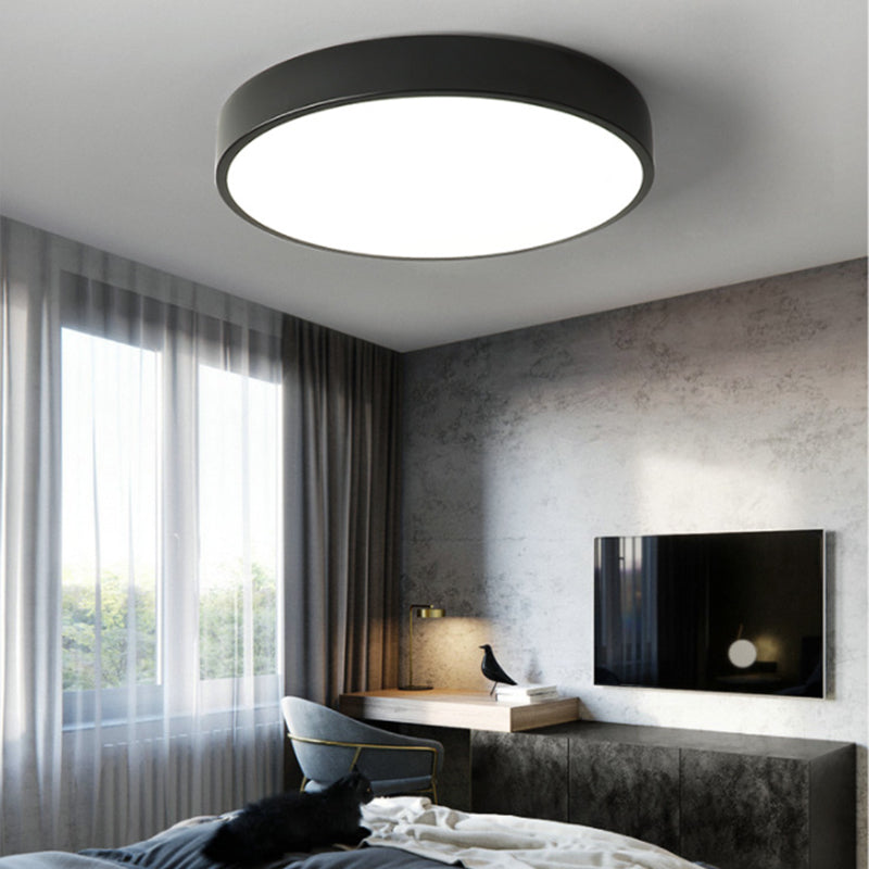 Black Flush Mounted Ceiling Lights Contemporary Ceiling Lighting Fixture for Living Room