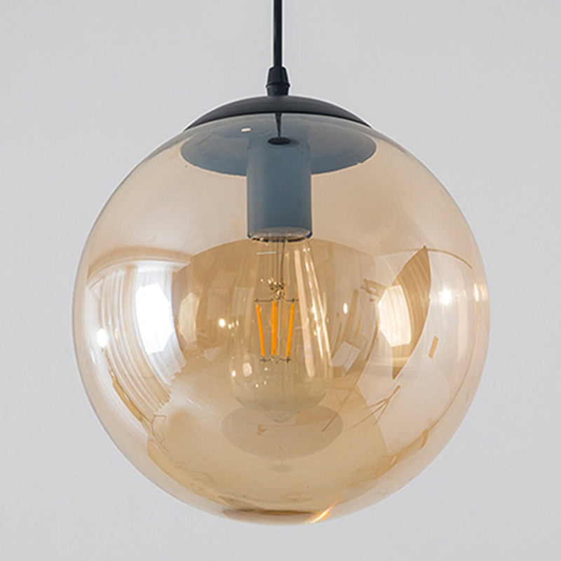 Ball suspendu éclairage industriel d'éclairage avec une teinte en verre pour le salon