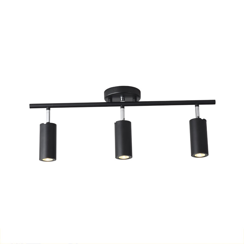Cylindrical Shape LED Rail Ceiling Lamp Modern Aluminium Flush Mount for Bedroom