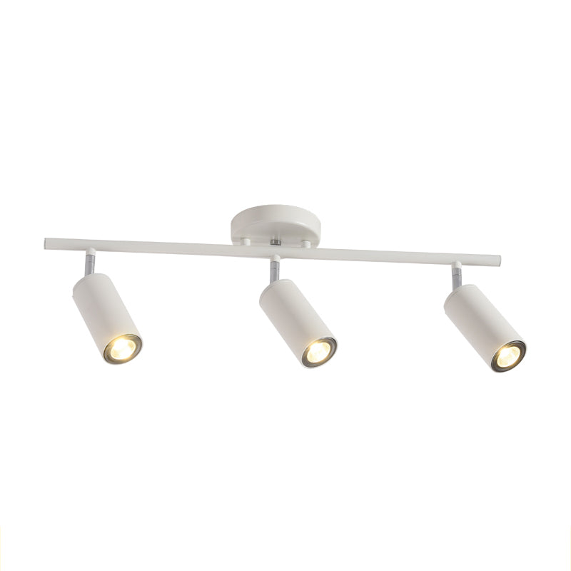 Cylindrical Shape LED Rail Ceiling Lamp Modern Aluminium Flush Mount for Bedroom