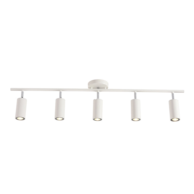 Cylindrical Shape LED Rail Ceiling Lamp Modern Aluminium Flush Mount for Bedroom
