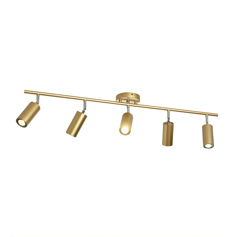 Cylindrical Shape LED Rail Ceiling Lamp Modern Aluminium Flush Mount for Bedroom