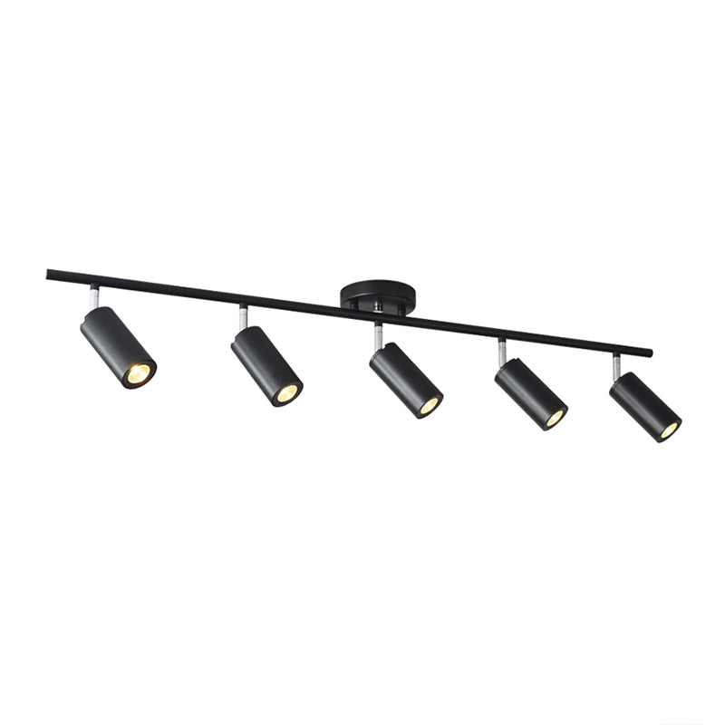 Cylindrical Shape LED Rail Ceiling Lamp Modern Aluminium Flush Mount for Bedroom