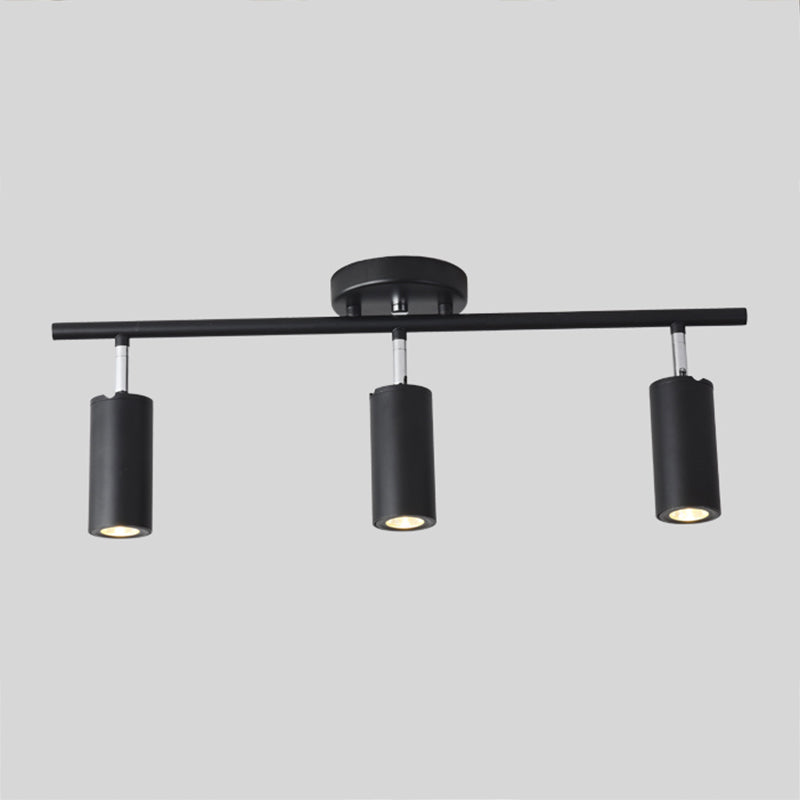 Cylindrical Shape LED Rail Ceiling Lamp Modern Aluminium Flush Mount for Bedroom