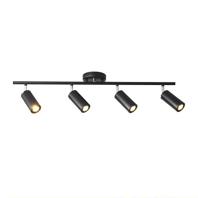 Cylindrical Shape LED Rail Ceiling Lamp Modern Aluminium Flush Mount for Bedroom