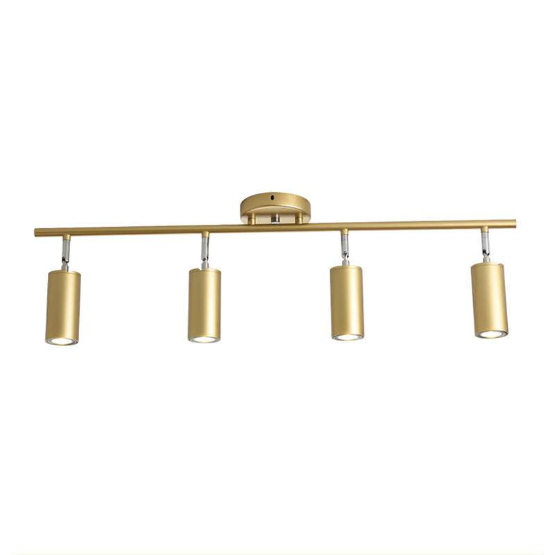 Cylindrical Shape LED Rail Ceiling Lamp Modern Aluminium Flush Mount for Bedroom