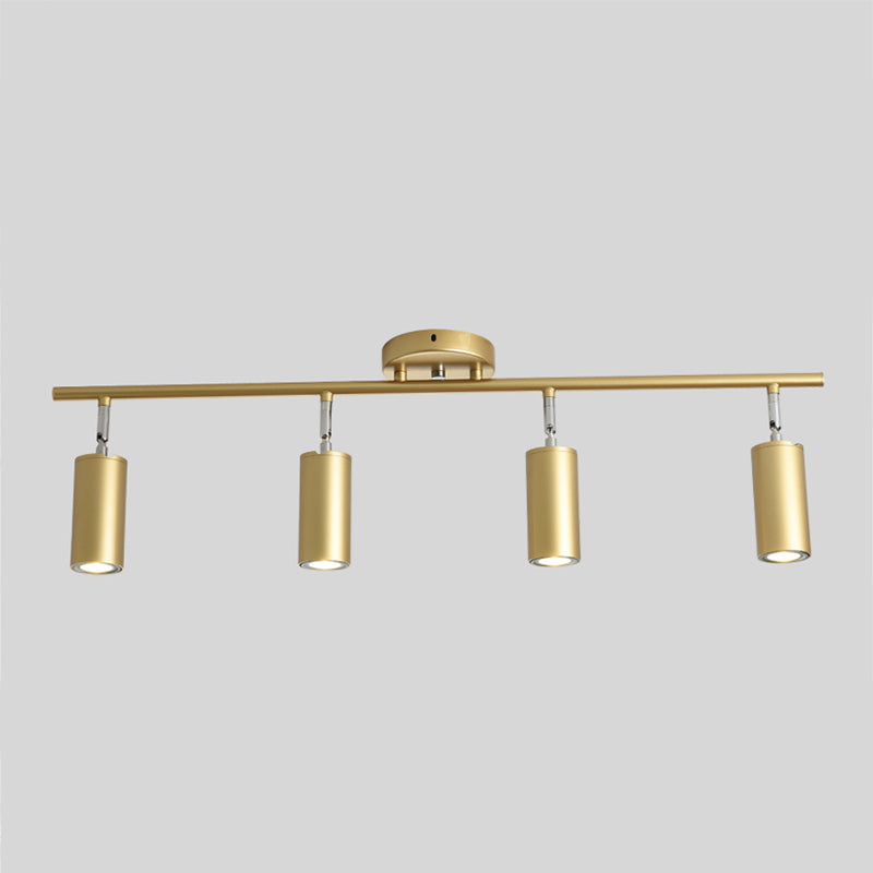 Cylindrical Shape LED Rail Ceiling Lamp Modern Aluminium Flush Mount for Bedroom