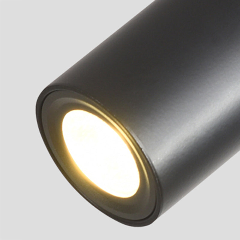 Cylindrical Shape LED Rail Ceiling Lamp Modern Aluminium Flush Mount for Bedroom