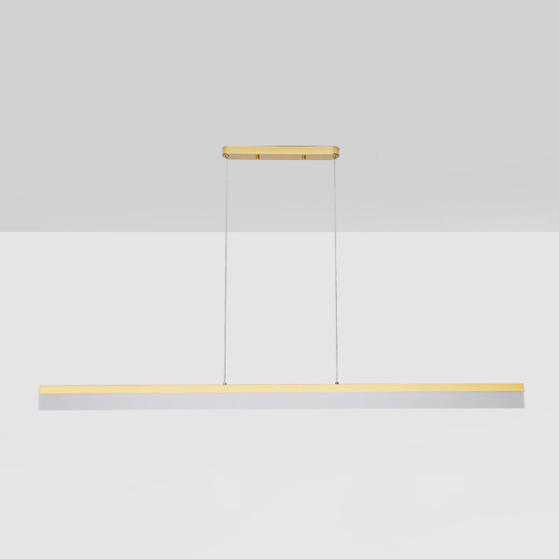 Lumière de l'île contemporaine Métal linéaire 1 Light Plafond île Light pour la cuisine