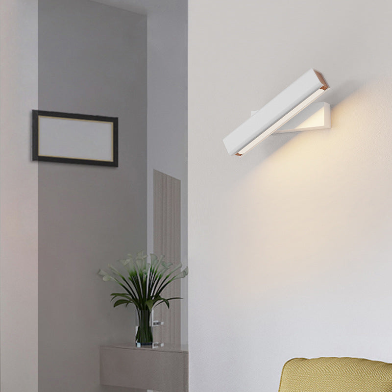 Accensione a parete in metallo a forma quadrata in stile moderno 1 illuminazione a monte leggera