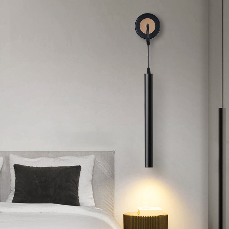 Linear Shade Metal Reading Wall Lighting Modern Style Single Light Wall Light Sconces