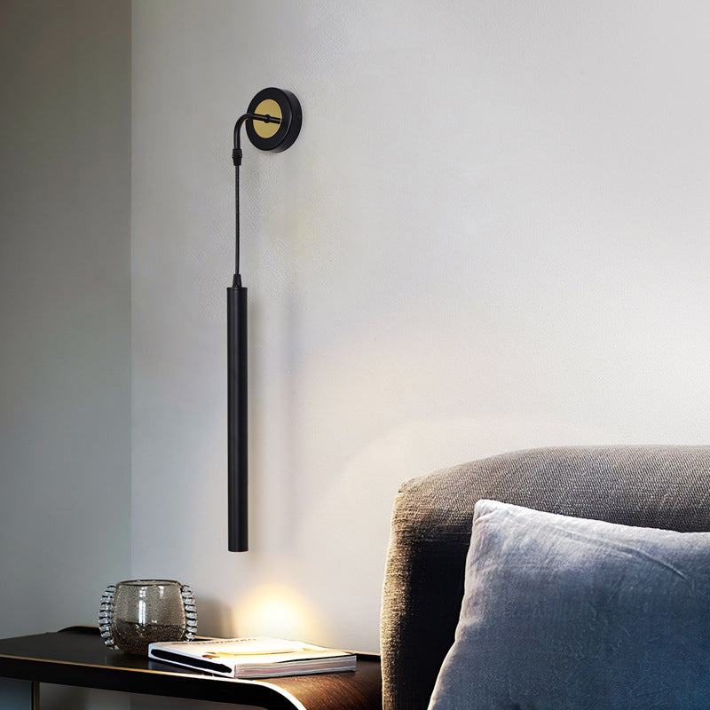 Linear Shade Metal Reading Wall Lighting Modern Style Single Light Wall Light Sconces