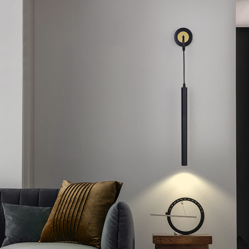 Linear Shade Metal Reading Wall Lighting Modern Style Single Light Wall Light Sconces