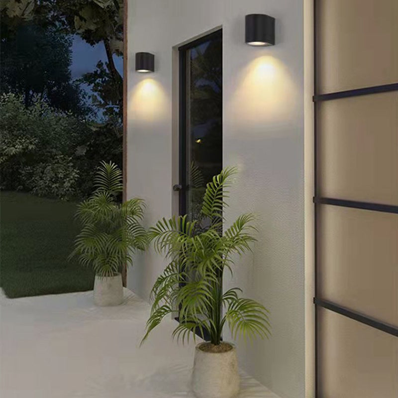 Luminaires d'éclairage mural géométrique de style moderne Metal 2 lumières Walle Gasher Sconce