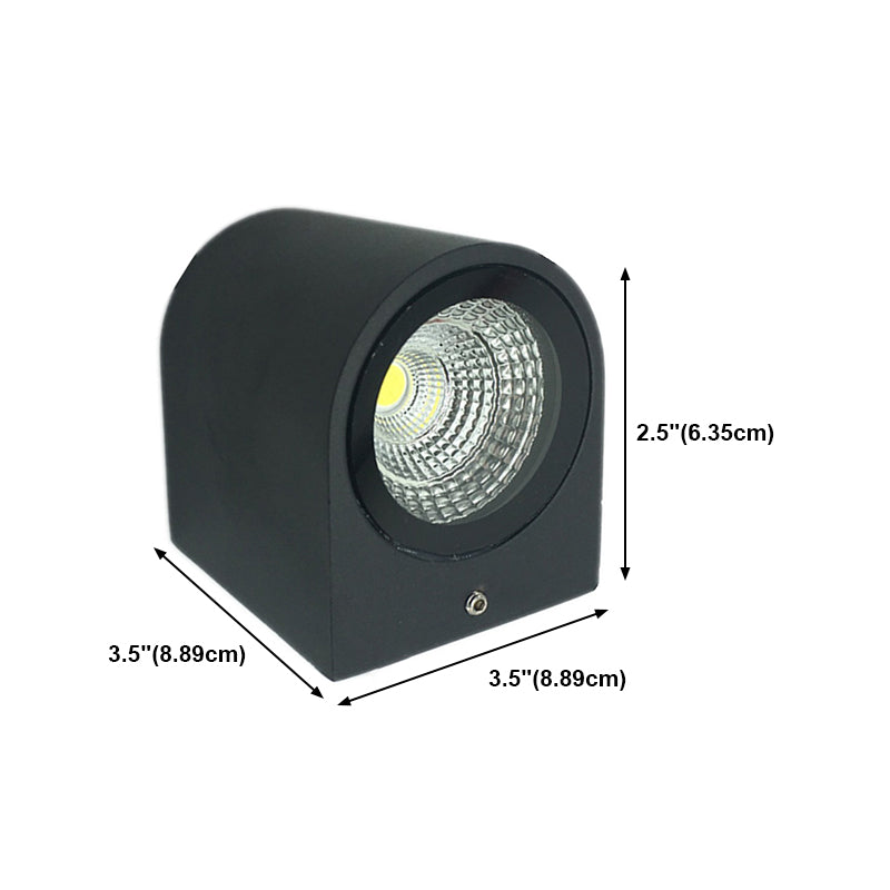 Luminaires d'éclairage mural géométrique de style moderne Metal 2 lumières Walle Gasher Sconce