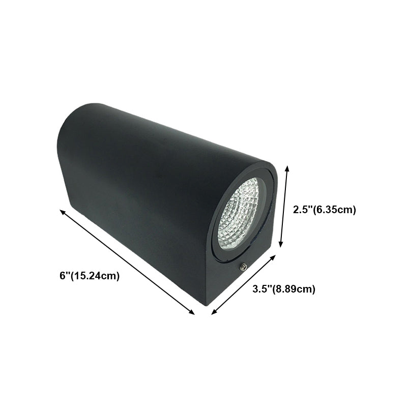 Luminaires d'éclairage mural géométrique de style moderne Metal 2 lumières Walle Gasher Sconce