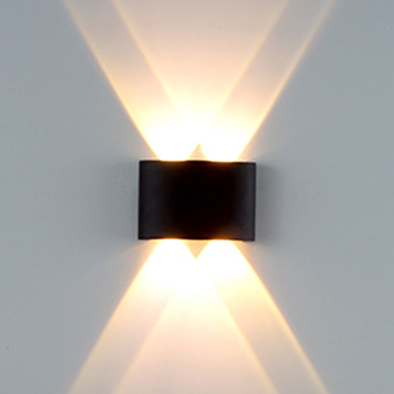 Multi Lights Geometric Wall Lighting Fixtures Modern Style Metal Wall Washer Sconce