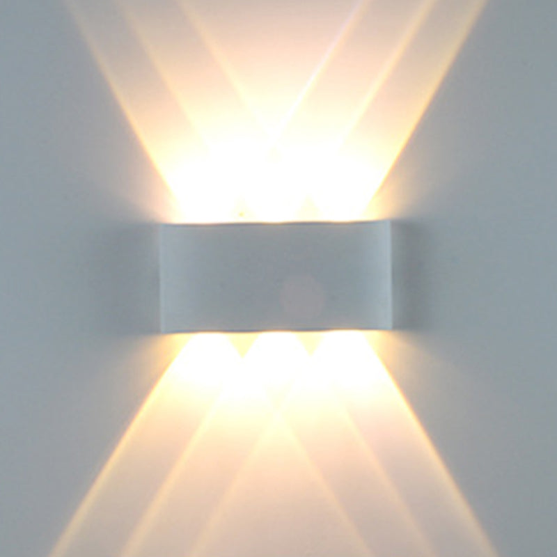 Multi Lights Geometric Wall Lighting Fixtures Modern Style Metal Wall Washer Sconce
