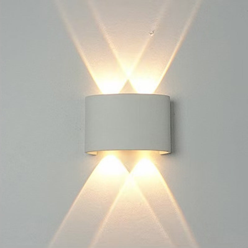 Multi Lights Geometric Wall Lighting Fixtures Modern Style Metal Wall Washer Sconce
