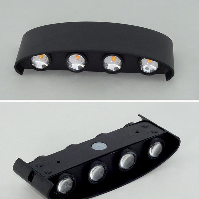 Multi Lights Geometric Wall Lighting Fixtures Modern Style Metal Wall Washer Sconce