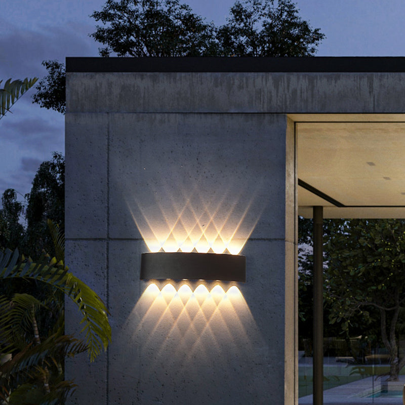 Multi Lights Geometric Wall Lighting Fixtures Modern Style Metal Wall Washer Sconce