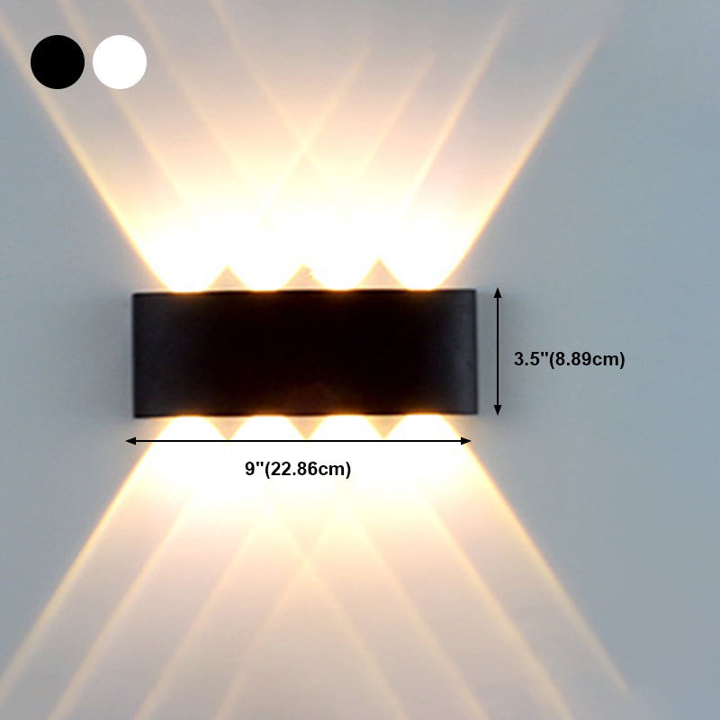 Multi Lights Geometric Wall Lighting Fixtures Modern Style Metal Wall Washer Sconce
