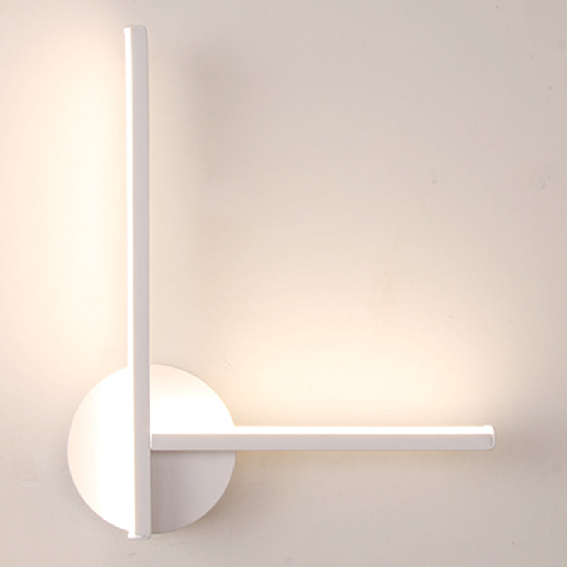 Linear Shape Metal Wall Sconce Modern Style 2-Lights Wall Mounted Light