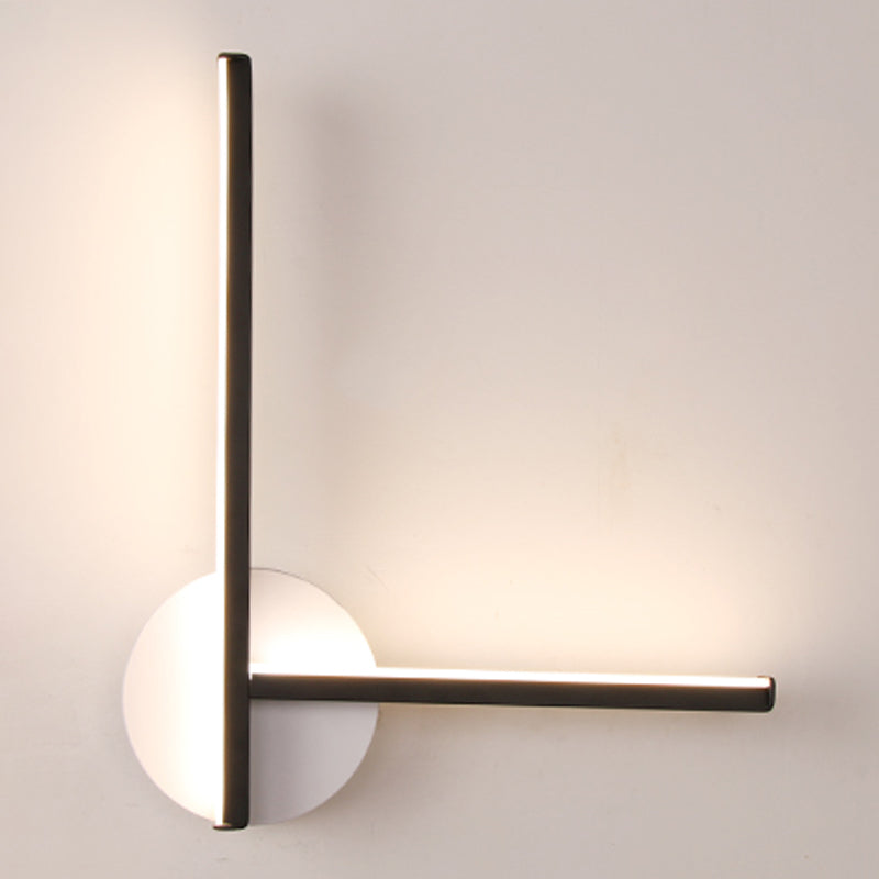 Linear Shape Metal Wall Sconce Modern Style 2-Lights Wall Mounted Light