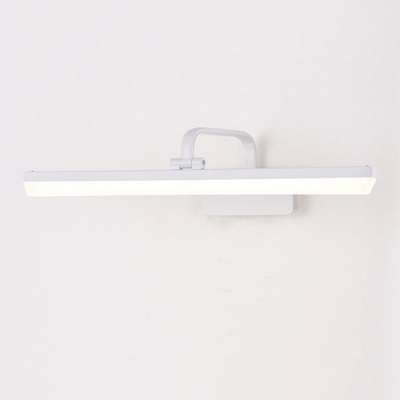 Lineaire vorm metalen wand sconce in moderne stijl 1-licht spiegel wandmontage licht