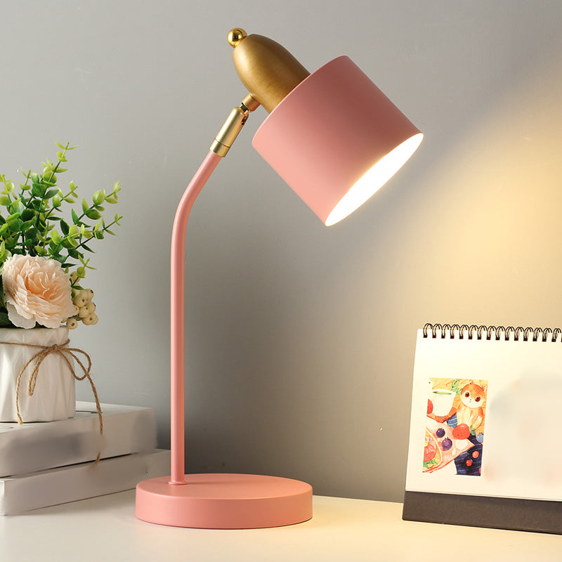 Modern Style Conical Nightstand Lamp Metal 1-Light Table Light