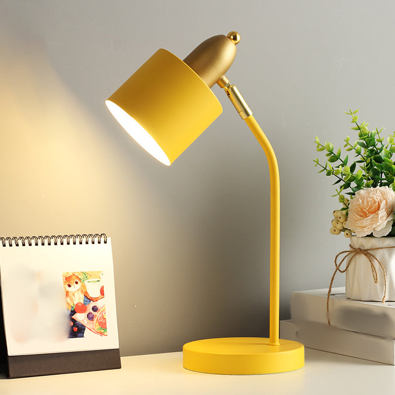 Modern Style Conical Nightstand Lamp Metal 1-Light Table Light