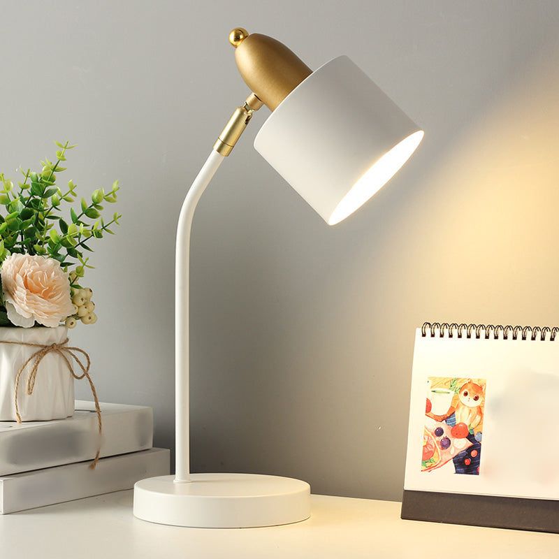 Modern Style Conical Nightstand Lamp Metal 1-Light Table Light