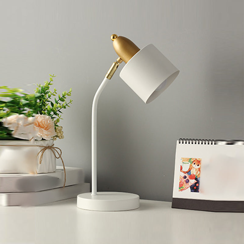Modern Style Conical Nightstand Lamp Metal 1-Light Table Light