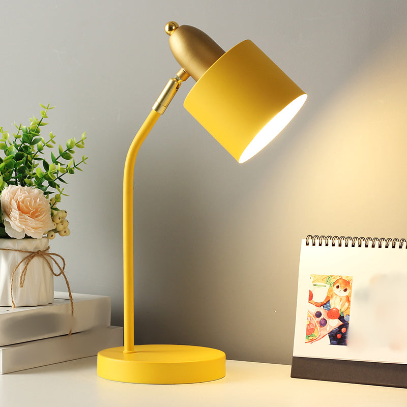 Modern Style Conical Nightstand Lamp Metal 1-Light Table Light