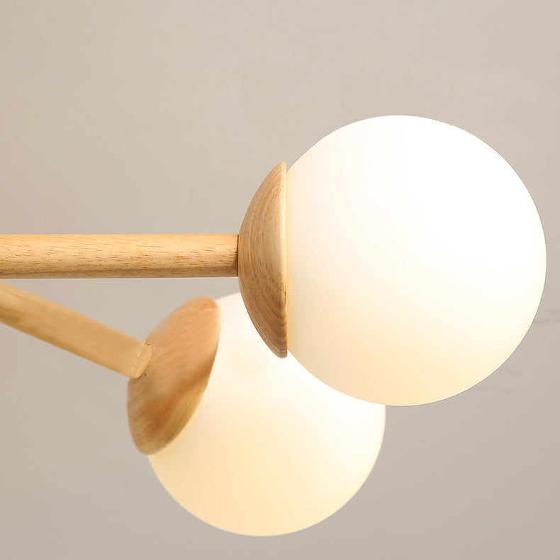 Wood Hanging Pendant Lights Modern Global Hanging Lamps for Living Room