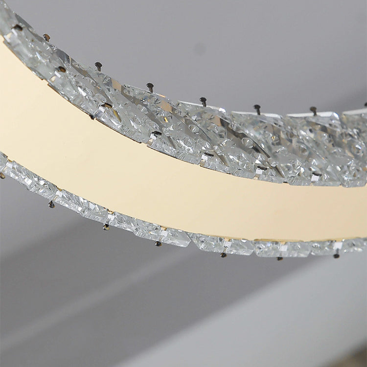 Zeitgenössische Decke Anhänger Lichtkristalldecke Hängende Armaturen für Wohnzimmer