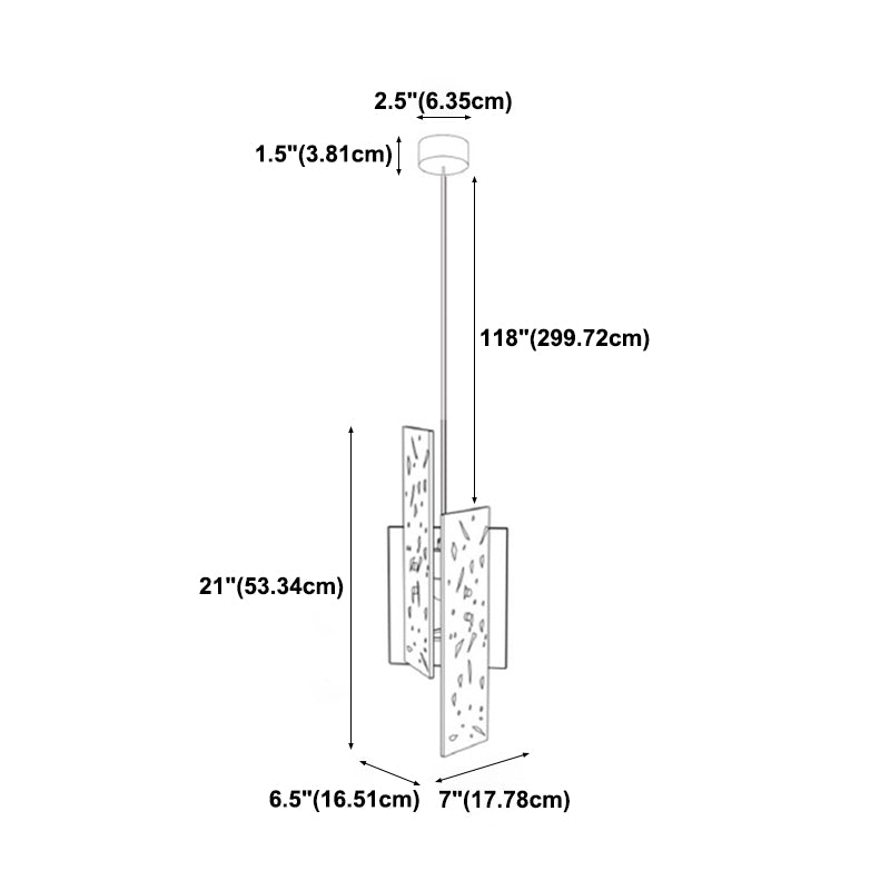 Pendant le pendentif de ciment de ciment Geométrique suspendu géométrique moderne pour la cuisine