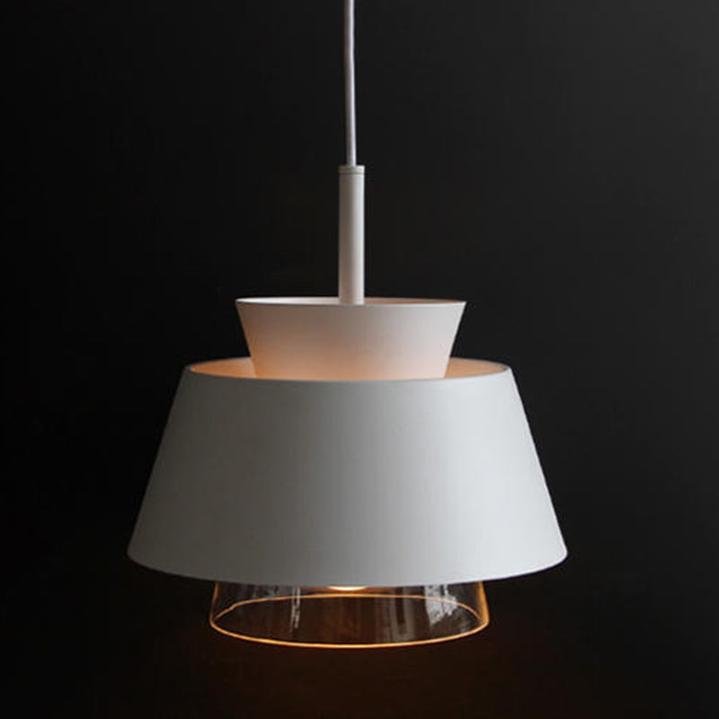 Metal Barrel Hanging Lights Modern Macaron Style 1 Light Pendant Light pour salle à manger